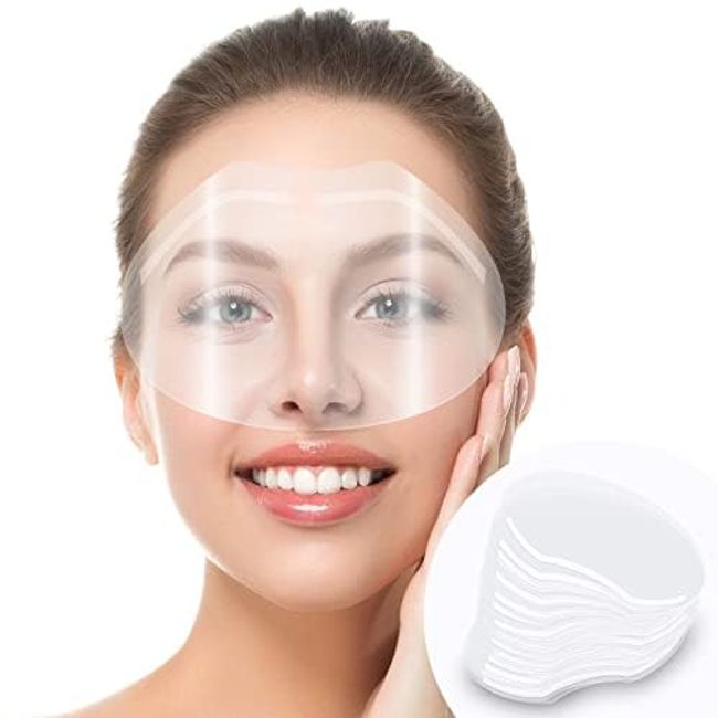 30 PCS Face Shield for Shower, Clear Eyebrow Shower Visor for Adults Eyelash Extensions, Eye Surgery, Eyelid Surgery, Lash Aftercare for Salon Supplies Eyelash Extensions