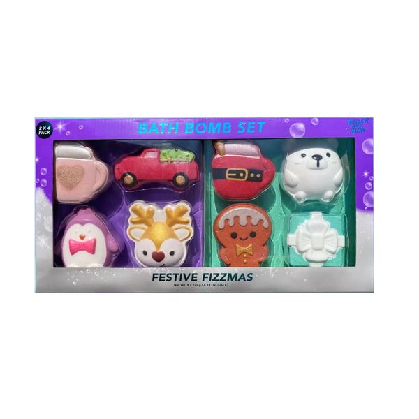 Festive Fizzmas Bath Bomb Set Xmas Edition
