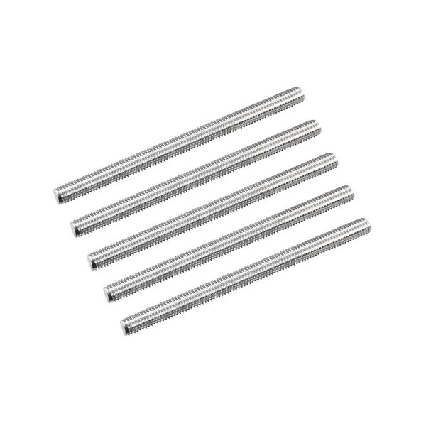 uxcell Full Thread Rod, Right Threaded Rod, Rod Stud 304 Stainless Steel, M5 x 70mm, 0.8mm Thread Pitch, 5 Pieces