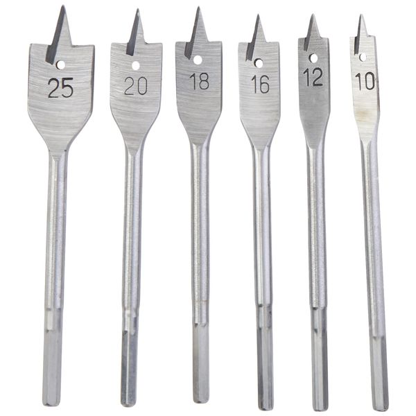 6PC Flat Wood BIT Set