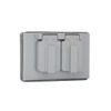 1-Gang Duplex Outlet Metallic Weatherproof Cover, Gray