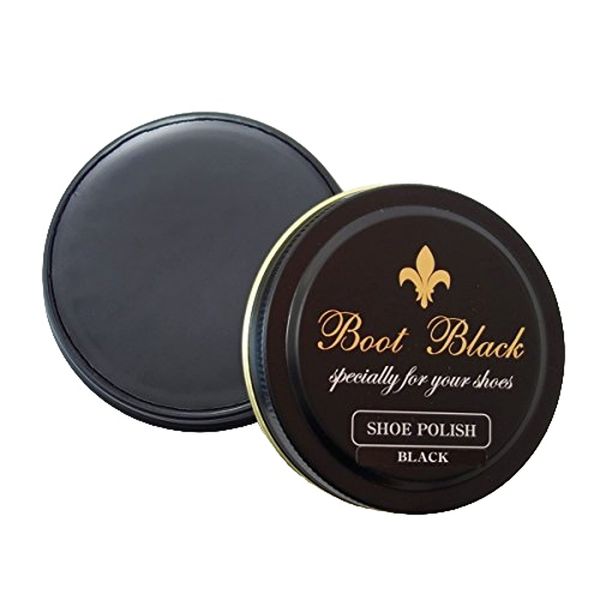 Boot Black Boot Black: Shoe Polish (Black), Oil-based gloss cream created by professional polishing professionals (Made in Japan), Black