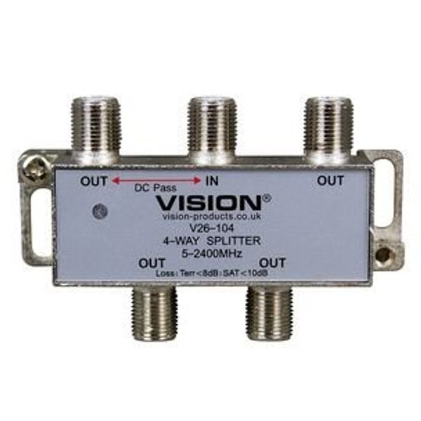 TK9K® - SPLITTER 4-WAY 5-2300MHZ Plug Type: UK Product