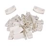 Yibuy 30Pcs Plastic Single End Caps Bed Slat Holders for Holding Bed Accessory White