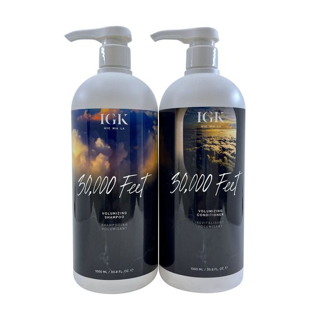 IGK 30,000 Feet Volumizing Shampoo & Conditioner Set 33.8 OZ Each