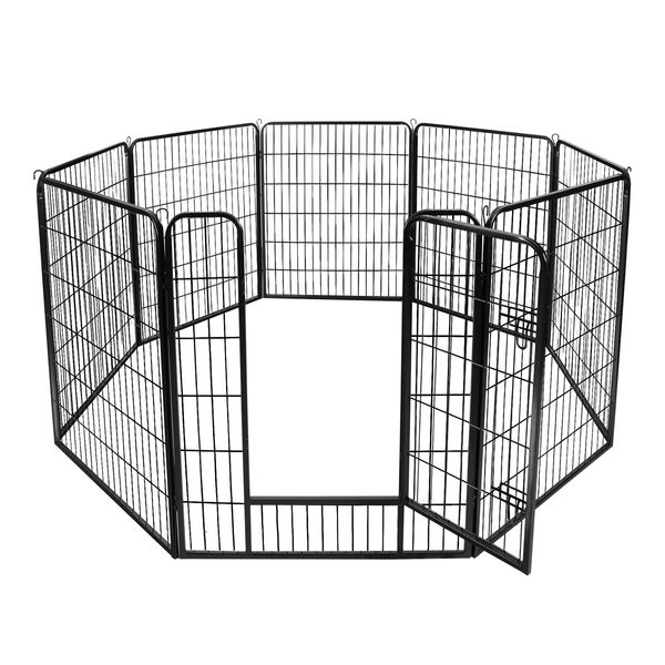 39"H Detachable 8 Panel Dog Kennel Exercise Playpen Multiple Shape Safe For Pet