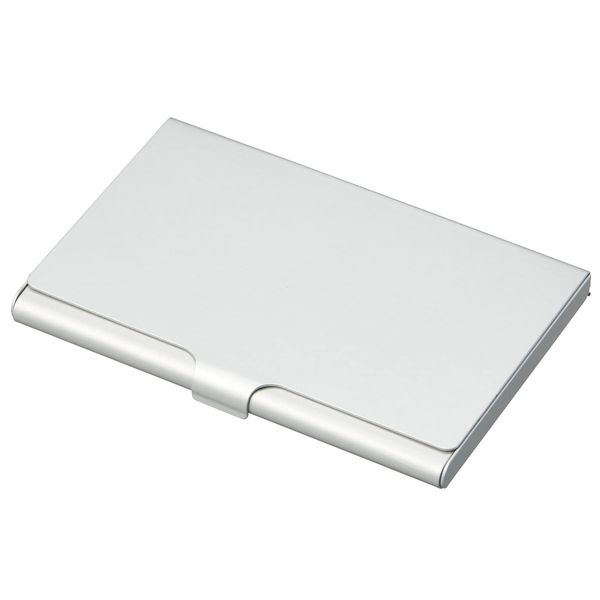 Raymay Fujii CHA1056S Business Card Holder, Aluminum Card Case, Holds 25 Cards, Silver