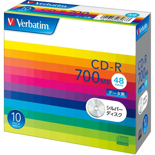 Verbatim SR80FC10V1 Single Record CD-R 700MB 10 Sheets Silver Disc 48X