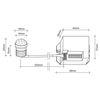SEBSON 2x Mini PIR Sensor Indoor, Ceiling Flush Mounted for Installation, LED suitable, Infrared Motion Sensor, Range max. 6m/360°, Programmable