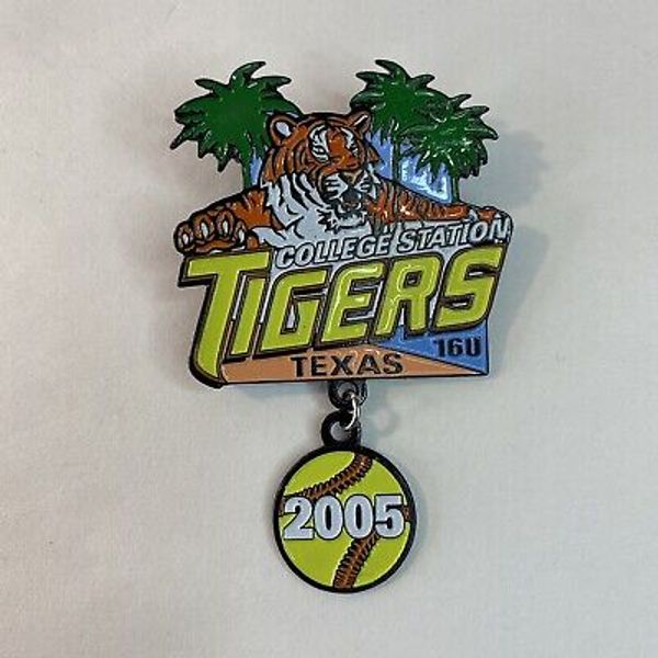 College Station Tigers Texas 16U 2005 Fastpitch Softball Collectible Trading Pin