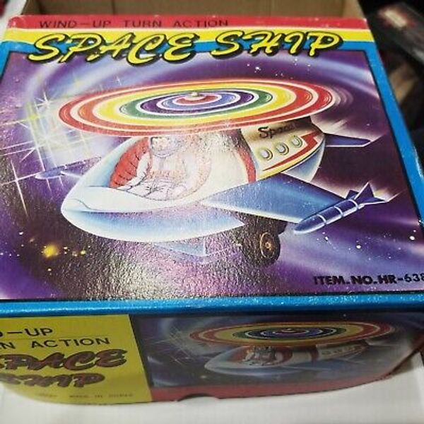 Vintage Space Ship Windup toy made in Korea