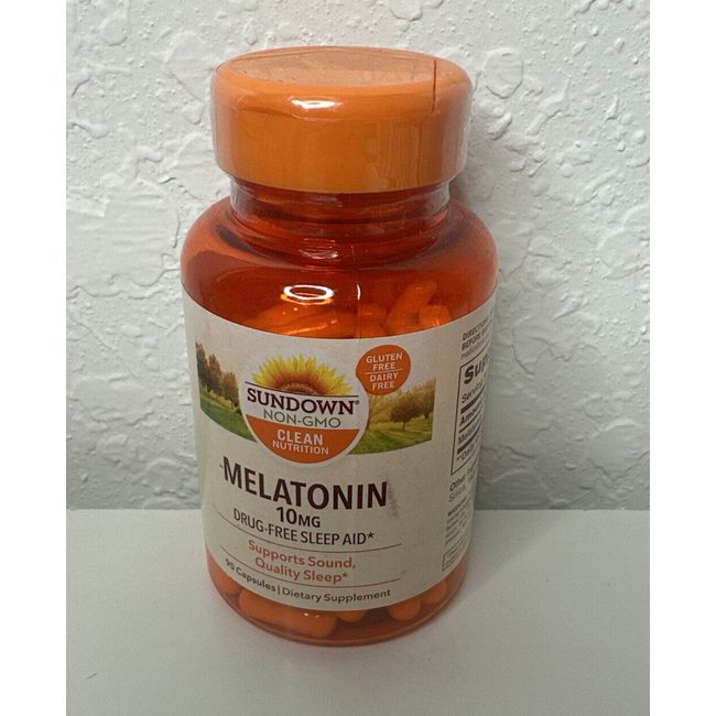 sundown | melatonin 10 mg | 90 capsules | BEST BY 8/2023