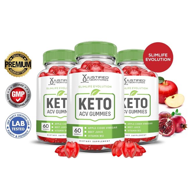 Slimlife Evolution Keto ACV Slim Life Keto Gummies 1000MG  3 Pack