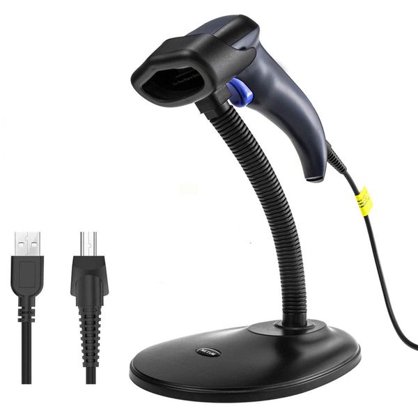 NETUM 2D Barcode Reader Handheld with USB Cable No Setup Fast Read Lightweight 1D 2D QR Wired Barcode Scanner Computer PC Laptop Desktop Windows XP/7/8/10, Mac OS, Linux, Store, Office, Logistics,