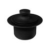 Westbrass Twist & Close Tub Trim Set with Two-Hole Overflow Faceplate, Matte Black, D94-2-62