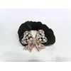 Bow shaped hair tie pony tail holder scrunchie with crystals