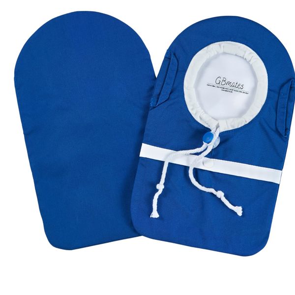 GBmates Ostomy Bag Covers-Waterproof Ostomy Pouch Liner with Adjustable Opening, Belt Hoop, Buckle Closure-Durable Ostomy Supplies (Royal Blue)