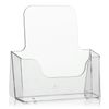 VITAdisplays® Table Brochure Stand Flyer Stand/Brochure Holder (Transparent, DIN A5)