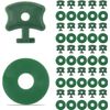 Greenhouse Twist Clips with Extender Corner Clips and Washers - Securing Insulation Bubble Netting & Shading (50)