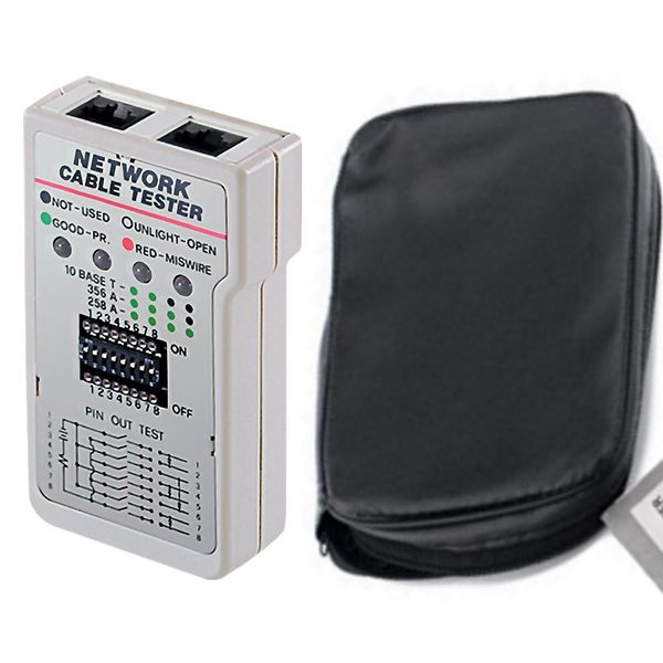 Hobbes RJ45 Network/Ethernet Cat5e/Cat6/7 Breakout Box & Cable/Cord Tester/Test