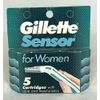 Gillette Sensor For Women 5 Razor Blades Refill Cartridges NON-EXCEL Version