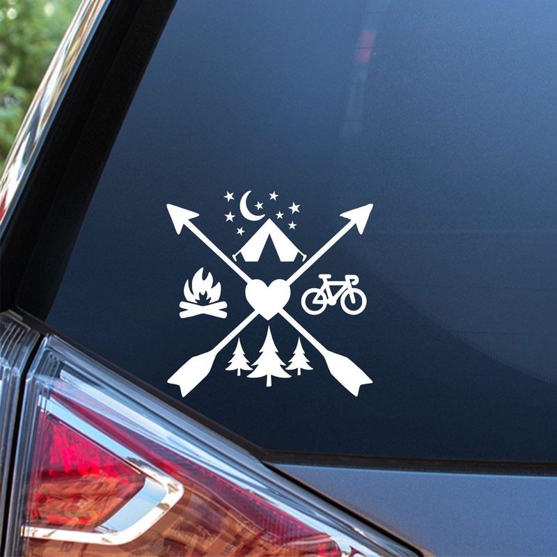 Sunset Graphics & Decals Calcomanía De Vinilo Con Texto En Inglés We’re All Mad Here Para Coche Camiones Furgonetas Paredes Laptop Blanco 5 5