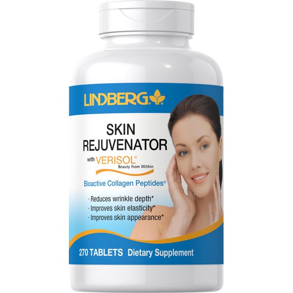 Lindberg Collagen Peptides | 270 Tablets | for Hair, Skin, and Nails | Skin Rejuvenator with Verisol