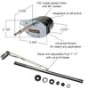 Black 12 Volt Electric Windshield Wiper Motor & Single Switch