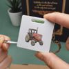 Azeeda 'Rustic Old Farm Tractor' Keyring Tape Measure/Spirit Level Tool (KM00038127)
