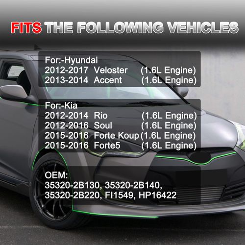 Yeoflagtrade 35320-2B130 High Pressure Fuel Pump Compatible with Hyundai for Accent for Veloster Compatible with Kia for Forte Koup for Forte5 for Rio for Soul Replace 35320-2B140 35320-2B220 HP16422