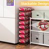 2 Pack Soda Can Organizer Rack for Pantry Stackable Beverage Storage Dispenser