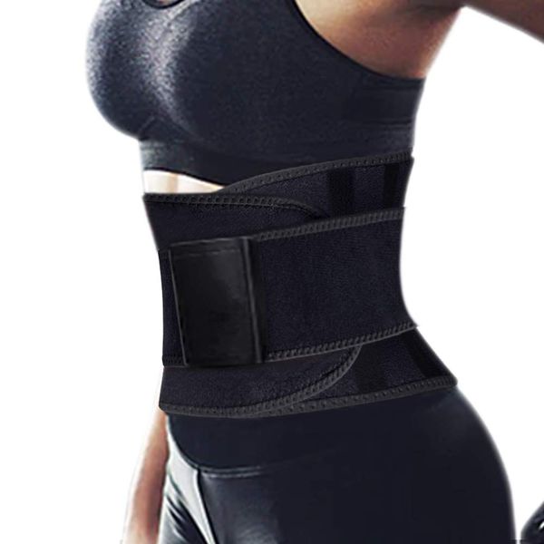 Hually Back Support Belt, Lower Back Brace - Sports Fitness Waist Trimmer (Lumbar Spine Fixation) High Elastic Waist Support, Backrest Warm Decompression, Double Adjustment for Men and Women