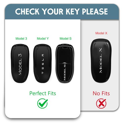 WORCAS for Tesla 3 Buttons Key Fob Cover, TPU Smart Key Fob Case Compatible with Tesla Model 3 Model S Model Y Keyless Entry Remote Accessories(Gold-Gray)