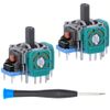 MMOBIEL 3D Analog Joystick Thumbstick Compatible with PS4 Dualshock 4 Controller and XBOX Controller - 2 Pcs - Module Sensor Stick Replacement - Incl. Screwdriver