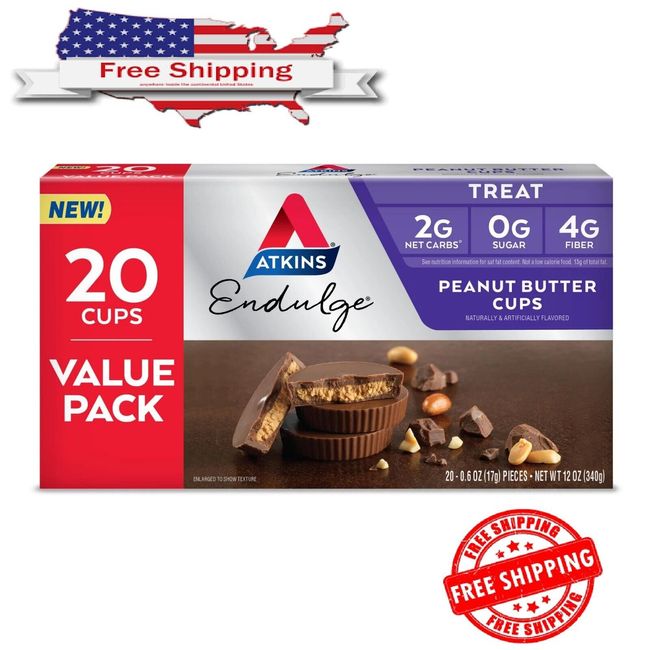 Atkins Endulge Peanut Butter Cups 20-pack (Treat) 1.20 oz