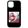 Case for iPhone 15 Bear Skateboarding Through Berry Patch Skateboard Joyful