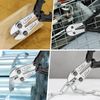 WORKPRO 18" Foldable Bolt Cutter Tri-Material Handle Chrome Vanadium Steel Blade