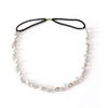 Women's Silver Rhinestone Flower Hair Band Elastic Headband