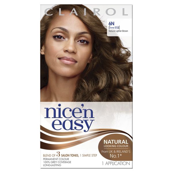 Clairol Nice'n Easy Permanent Hair Dye 115/6N Natural Lightest Brown