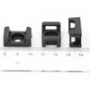 iexcell 100 Pcs Black 9 mm Cable Tie Base Saddle Type Mount Wire Holder