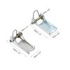 PATIKIL Replacement Hook Latch 2 Size Hook Trailer Set of 4 Silver Tone