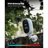 ieGeek Outdoor Wireless Security Camera 2K Home WiFi Battery CCTV System Alexa