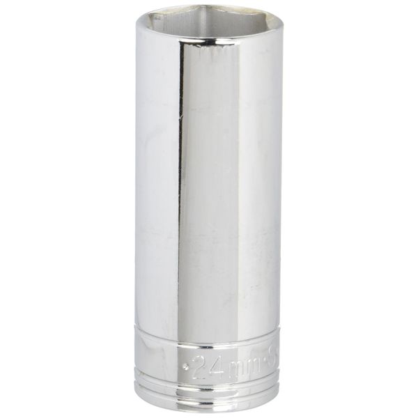 SK Tools USA 1/2" Drive, 24MM, 6 Point, Deep Chrome Socket | 40024