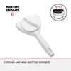 Kuhn Rikon Jar Opener with 3 Steel Grippers, Tin Opener with Long Handle. Can Opener for Jars. Bottle Opener for Screw Tops. Jar Opener for Weak Hands – 3 Year Kuhn Rikon Kitchen Accessories Guarantee