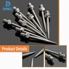 DRELD 10pcs Dart Steel Tips Screw in, Standard 2BA Thread Darts Needle Replaceable Points Accessories 32MM