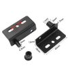 2Pcs Stainless Steel CT Corner Codes, L Shape Corner Bracket Concealed Upper Lower Hinge Clips Fastener