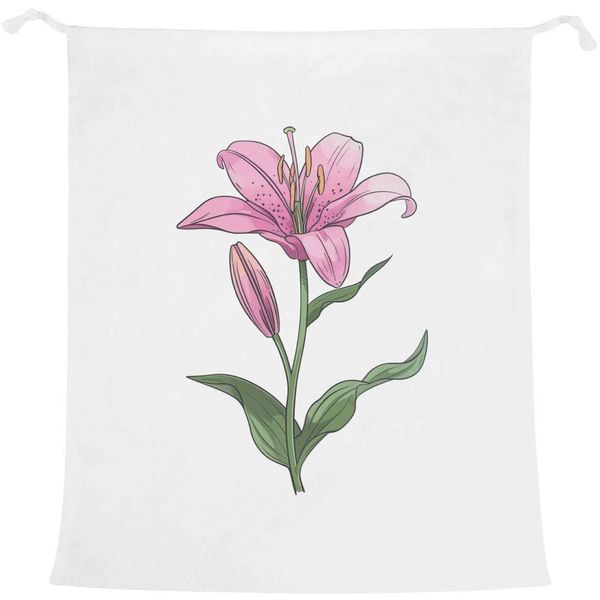 'Lily Flower' Laundry/Washing/Storage Bag (LB00033300)