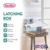 Sterilite 15 Quart Latching Storage Box, Stackable Bin with Latch Lid, 12 Pack