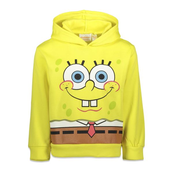 SpongeBob SquarePants Toddler Boys Fleece Pullover Hoodie Yellow 5T