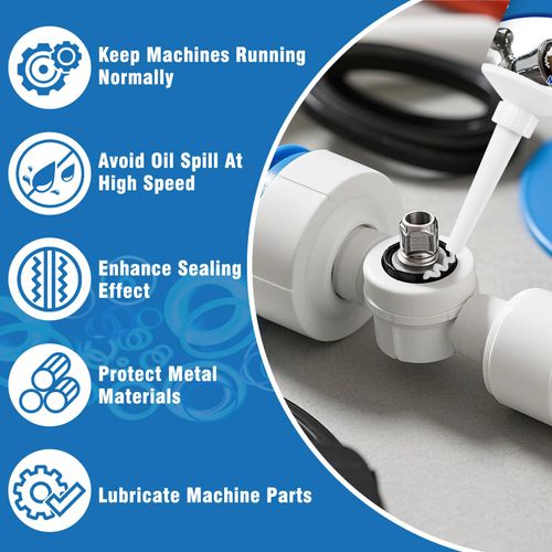 Bellifluous Silicone Grease, 2Pack Silicone Grease for O-Rings, Waterproof Silicones Lubricant Good Heat and Cold Resistance, Silicon Greases for Plumbers Valve Water Purifier Aquarium Faucet